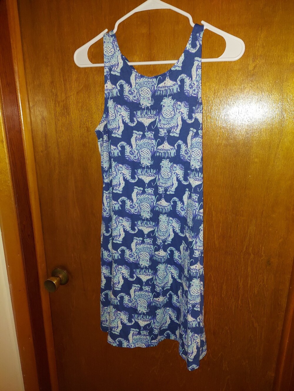 Size small- lilly pulitzer dress with blue elephant pattern